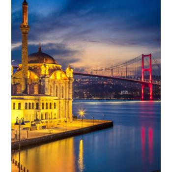 Ortaköy Cami ve Boğaz Köprüsü Manzarası 215x245 cm
