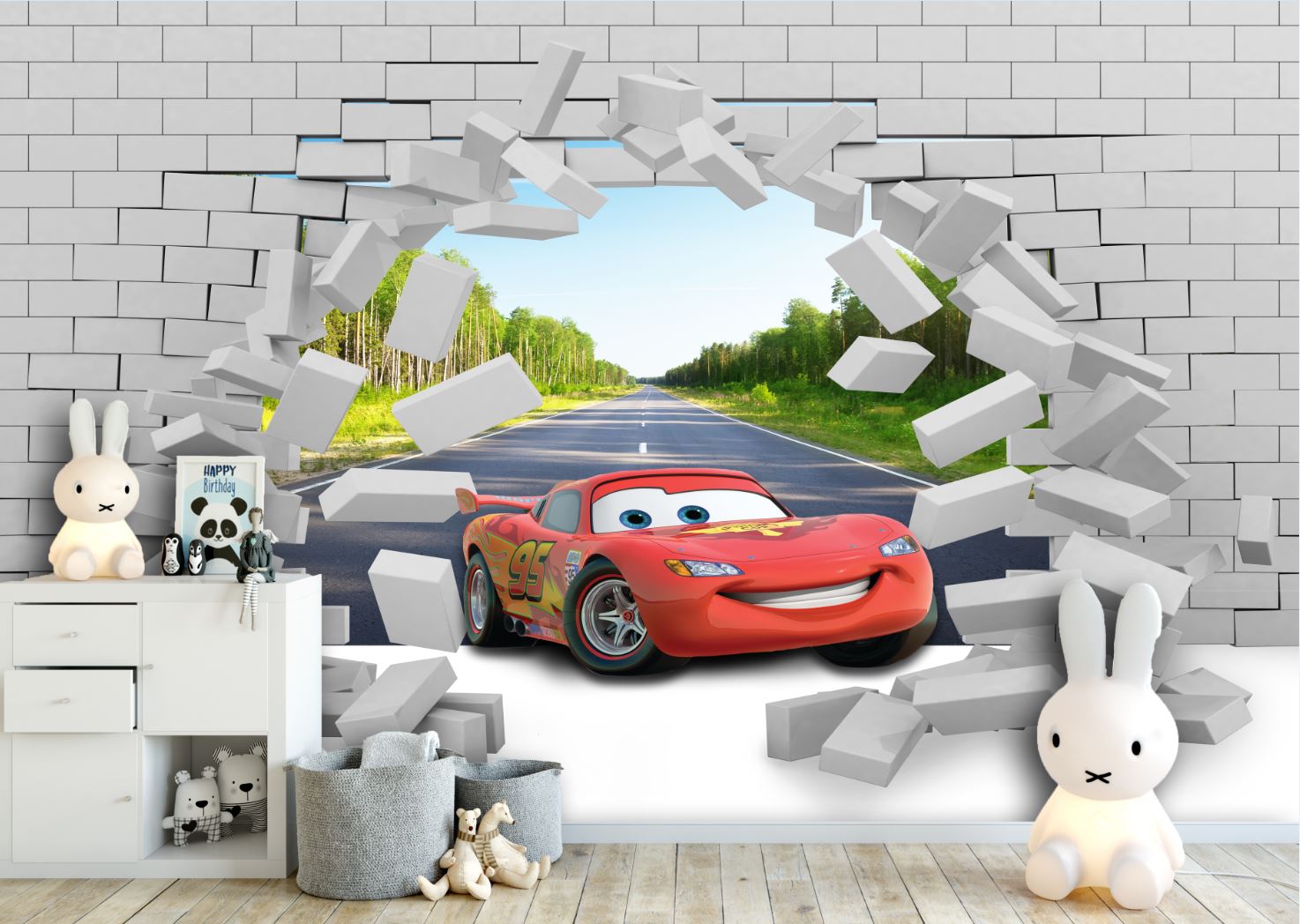 Şimşek Mcqueen Duvar Kağıdı 3 97.46 TL + KDV