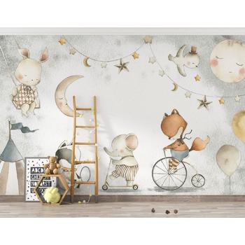 2025 Trend Çocuk Odası Duvar Kağıdı , Sevimli Hayvanlar