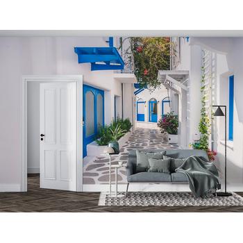 3 Boyutlu Derin Taşlı Sokak Duvar Kağıdı