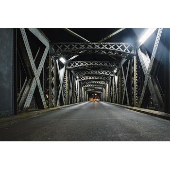 3D Boyutlu Metal Tünel Duvar Kağıdı 400x250 cm