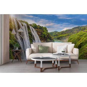 Dağlar Arasında Mükemmel Şelale Duvar Kağıdı