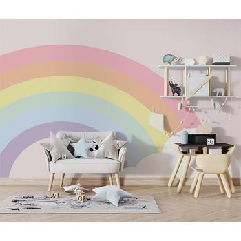 Gökkuşağı ve Bulut Çocuk Odası Duvar Kağıdı