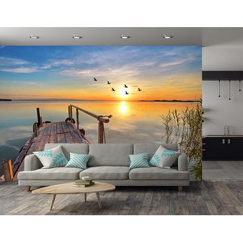 Günbatımı ve Derin iskele Duvar Kağıdı