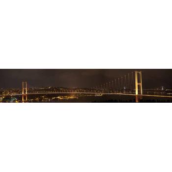 Panoramik Gece İstanbul Köprü Manzarası