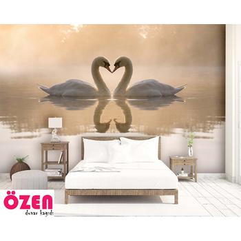 Romantik Kuğular Duvar Kağıdı