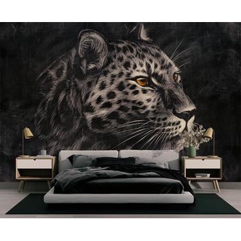 Siyah Beyaz Leopar Duvar Kağıdı