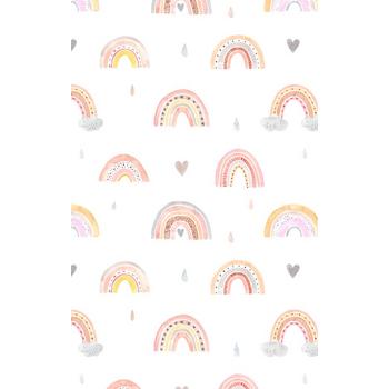 Soft Renk Gökkuşakları Çocuk Odası Duvar Kağıdı 160x252 cm