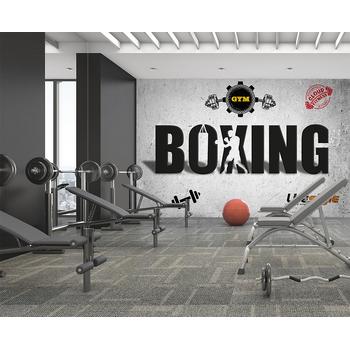 Spor Salonu Boks Yazılı Duvar Kağıdı