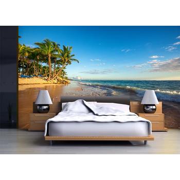 Tropikal Deniz Kenarı Manzarası Duvar Kağıdı