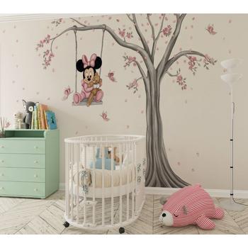 Ağaç Dalında Salıncakta Minnie Mouse Duvar Kağıdı