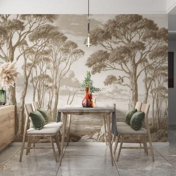 Antik Ceylan ve Orman Manzarası Duvar Kağıdı