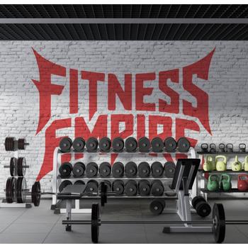 Fitness Yazılı Duvar Kağıdı Modeli