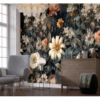 Son Moda Çiçek Desenli Duvar Kağıdı Modelleri