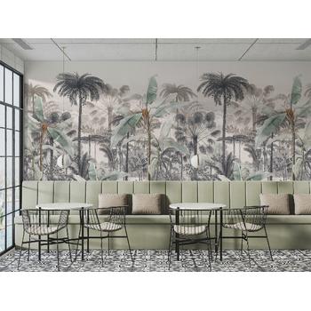 Son Moda Tropikal Ağaçlar Duvar Kağıdı Modeli