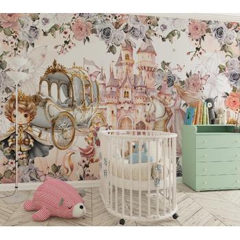 Suluboya Tarz Prenses Kül Kedisi Duvar Kağıdı