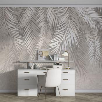 Tavandan Sarkan Tropikal Yapraklar Duvar Kağıdı Modeli