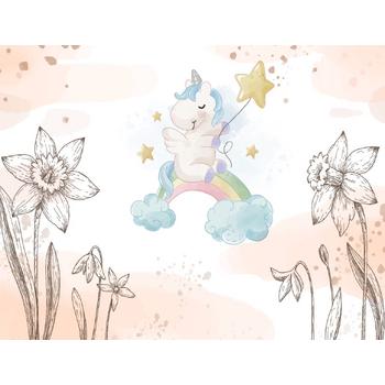 Unicorn Çocuk Odası Duvar Kağıdı 340x262 cm