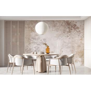 Vintage Tarz Yapraklar Duvar Kağıdı