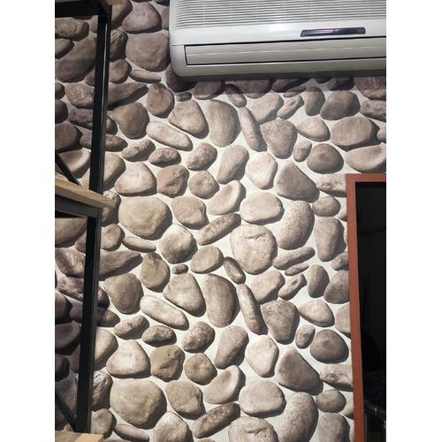 3 Boyutlu Taş Desen 16,5 m²