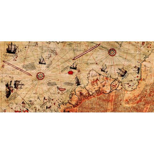 Piri Reis Dünya Haritası Duvar Kağıdı 440x206 cm