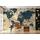 Vintage Tarz Dünya Haritası Duvar Kağıdı , Eskitme Tarz world map