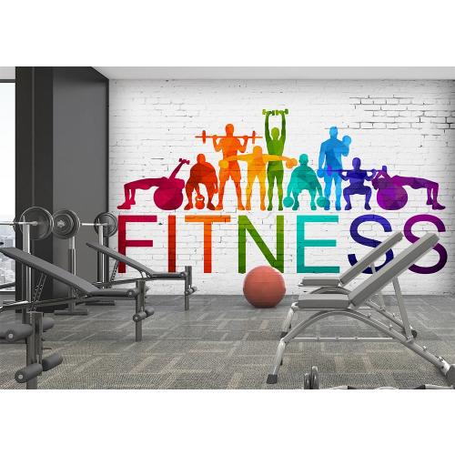 Fitness Salonları için Özel tasarım Duvar Kağıdı 300x200 CM