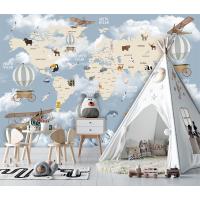 Özel Tasarım Çocuk Odası Dünya Haritası Poster  400x250 cm
