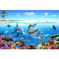 Sevimli Balıklar Denizaltında Çocuk Odası  200 X 130 cm